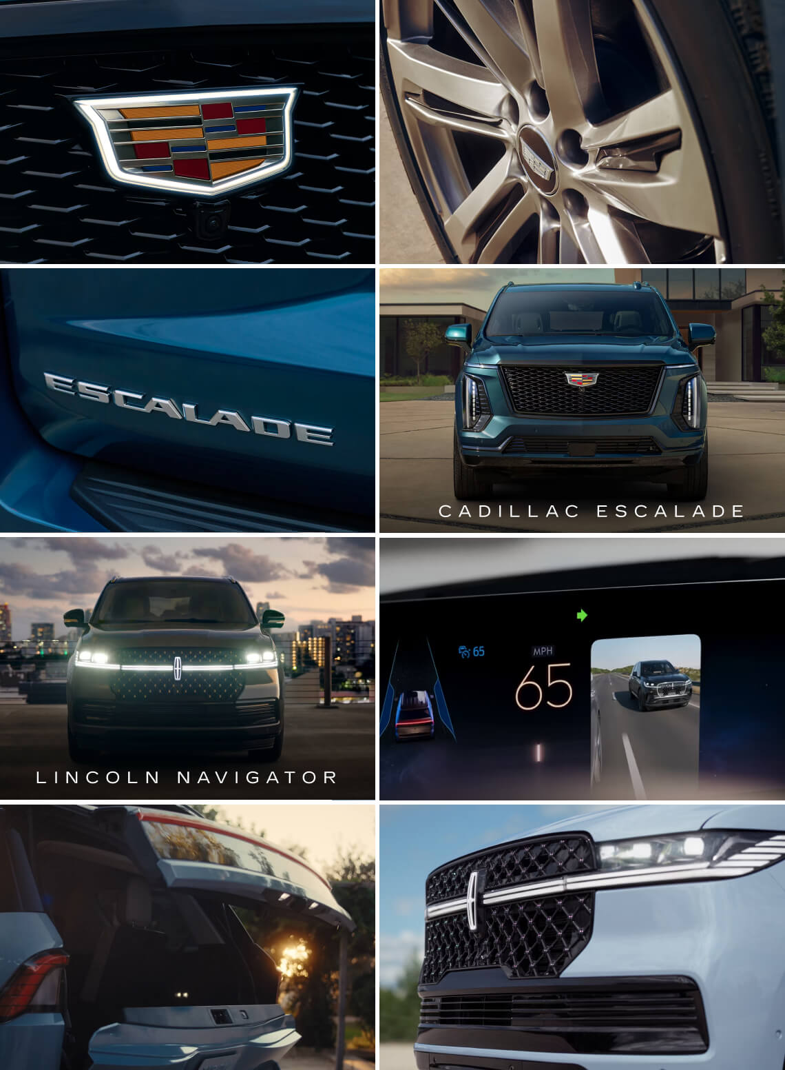 Lincoln Navigator vs. Cadillac Escalade Specs